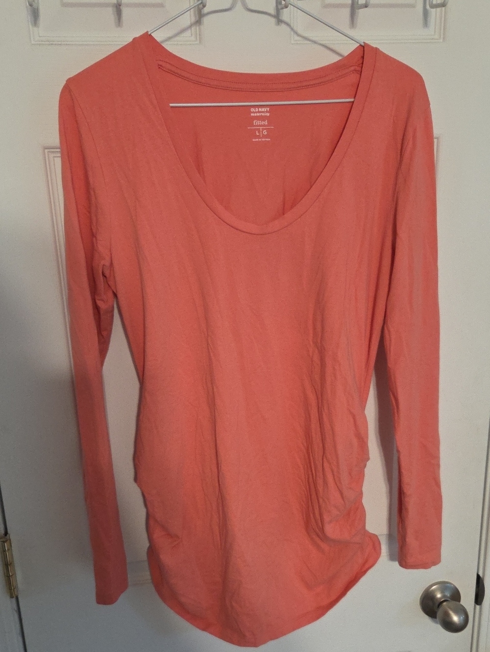Long Sleeve Maternity Tee Shirt L